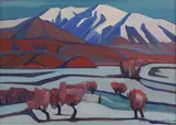 Artashes Abraamyan, Untitled, oil on canvas 53 x 73cm