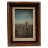 Anónimo, Beduinos, Óleo sobre madera