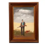 Ramón Lapayes, Cazador, 1978, Óleo sobre tela