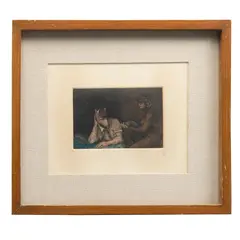 Julio Chico, Personajes, 1983, Grabado al aguafuerte 28 / 30