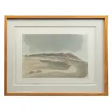 Luis Nishizawa, Paisaje con vacas, 2002, Grabado al aguatinta 45 / 100
