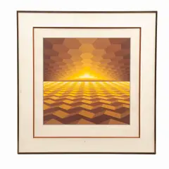 Jean-pierre Vasarely "yvaral", Untitled, Serigrafía 11 / 25 E. A