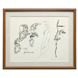 Jose Luis Cuevas, Rimbaud, Serigrafía en malla Trial proof