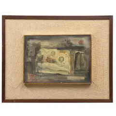 Luis Toledo, Venus reclinada, Mixta sobre masonite