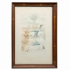 Salvador Dalí, The Kiss, de la carpeta Song of the Songs, 1971, Grabado al aguafuerte E. A