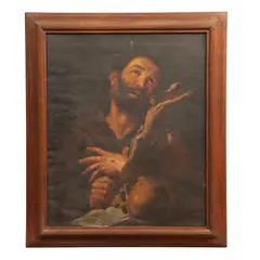 Éxtasis de San Francisco de Asís, FINALES DEL SIGLO XIX, Óleo sobre tela