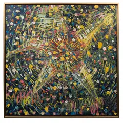 Ricardo de la Torre, Piñata de posada, Óleo sobre tela
