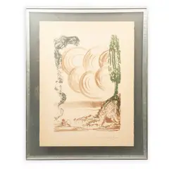 Salvador Dalí, Atoms, Litografía 211 / 300