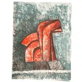 Caballito (Rojo) by Enrique Carbajal "sebastian", Litografía 36 / 100, sold Mar 2024