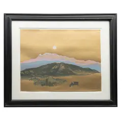 Luis Nishizawa, Dorado atardecer, 1994, Serigrafía