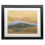 Luis Nishizawa, Dorado atardecer, 1994, Serigrafía