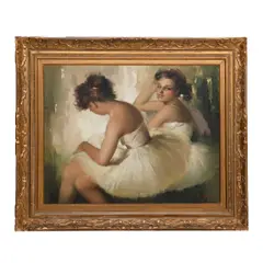 José Puyet, Sin título (bailarinas de ballet), Óleo sobre tela