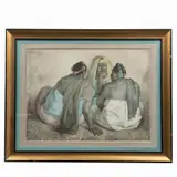 Francisco Zúñiga, Grupo de mujeres sentadas III, Litografía 99 / 100