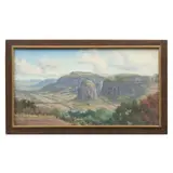 Anónimo, Paisaje, Óleo sobre tela