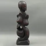 Torso Femenino, SIGLO XX, Talla en madera, acabado entintando