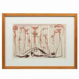 Sergio Hernández, Ofrenda, de la carpeta 13 artistas de la ciudad, Serigrafía 69 / 100