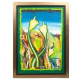 M. Pizarro, Alcatraces, Mixta sobre tela