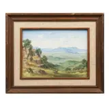 Orozco M. R, Paisaje, Óleo sobre tela
