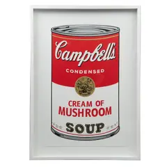 Andy Warhol, II.53: Campbell´s Soup I, Campbell's Cream of Mushroom Soup, Serigrafía sin número de tiraje