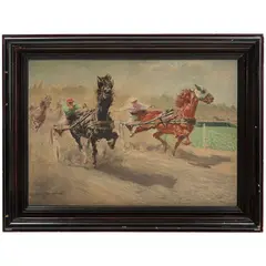 Caballos, SIGLO XX, Óleo sobre tela