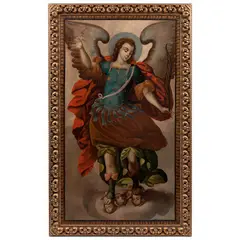 San Miguel Arcángel, MÉXICO, FINALES DEL SIGLO XVII, Óleo sobre tela