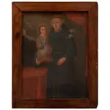 San Antonio de Padua, MÉXICO, SIGLO XVIII, Óleo sobre tela