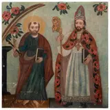 San Pedro y San Agustín, MÉXICO, CA., 1900, Óleo sobre tela