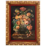 Tacho López, BOUQUET DE FLORES, Óleo sobre tela