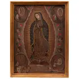 Virgen de Guadalupe Con Apariciones, MÉXICO, PRINCIPIOS DEL SIGLO XIX, Óleo sobre tela
