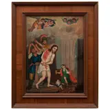 la Flagelación de Cristo, MÉXICO, CA., 1800, Óleo sobre tela