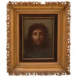 Divino Rostro, MÉXICO, CA., 1800, Óleo sobre tela