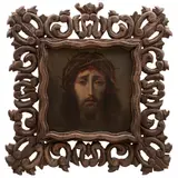 Divino Rostro, MÉXICO, SIGLO XVIII, Óleo sobre tela