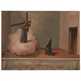 Exvoto A Jesús Nazareno, MÉXICO, SIGLO XIX, Óleo sobre tela