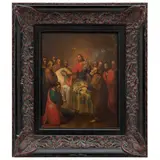 SIGLO XVIII by El Tránsito de la Virgen María, Óleo sobre madera, offered Feb 2024