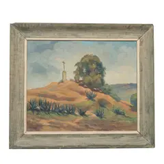 Pablo Almela, La cruz, 1948, Óleo sobre tela