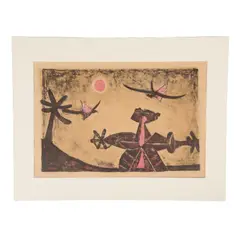 Rufino Tamayo, Observador de pájaros, 1950, Litografía 197 / 200