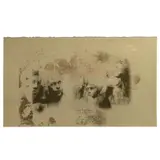 Roberto Cortazar, Estudio para un conjunto de figuras humanas, Serigrafía en 8 tintas sobre hoja de oro en papel velin BFX
