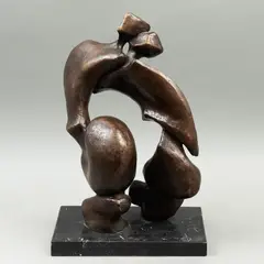 SIGLO XX by Juan de Pareja, Bronce, patinado en color marrón, base de mármol negro, sold Feb 2024