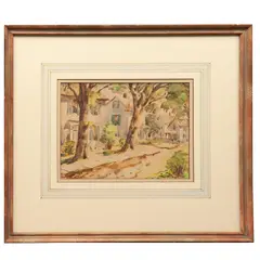 Henry Gasser, Paisaje, Acuarela sobre papel