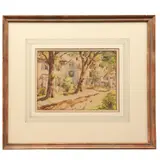 Henry Gasser, Paisaje, Acuarela sobre papel