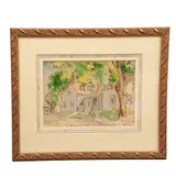 Henry Gasser, Paisaje, Acuarela sobre papel