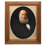 RETRATO DE MÉDICO by Vicente Esquivel y Rivas, Óleo sobre tela, offered Feb 2024