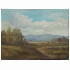 Eustaquio, Paisaje, Óleo sobre tela