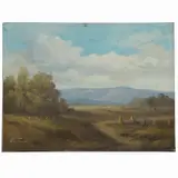 Eustaquio, Paisaje, Óleo sobre tela
