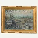 Giovanni Batista Martinengo, Vista de París (La place de la Conconrde), Óleo sobre tela