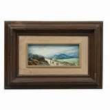 Paisaje con caballos by Autor No Identificado, Óleo sobre madera, offered Jan 2024