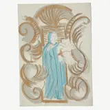 Carmen Parra, Virgen con el niño, Serigrafía 63 / 100