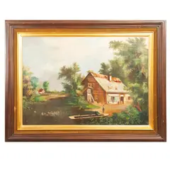 Paisaje by Anónimo, Óleo sobre madera, sold Jan 2024