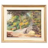 M. Hernández, Paisaje, 1962, Óleo sobre tela