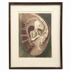 Julio Chico, Feto I, 1977, Grabado al aguafuerte P / A